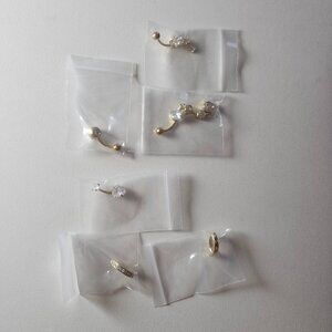 Collection of 6 Belly Button Rings